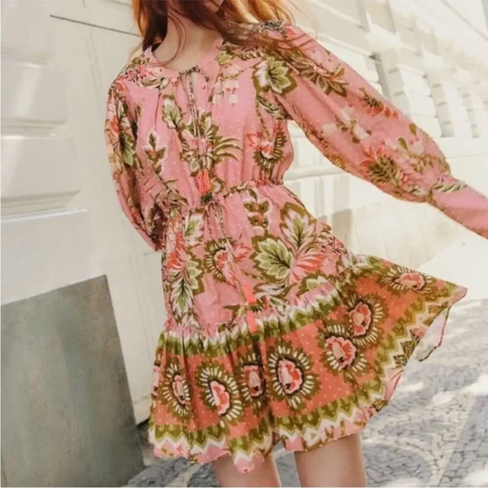 Farm Rio Aura Floral Dress